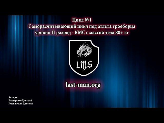 СРЦ №1 - цикл под троеборца уровнем II- КМС и весом 80+