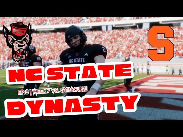 College Football 25 NC State Dynasty | Year 1 Week 7 vs. Syracuse | Ep. 8