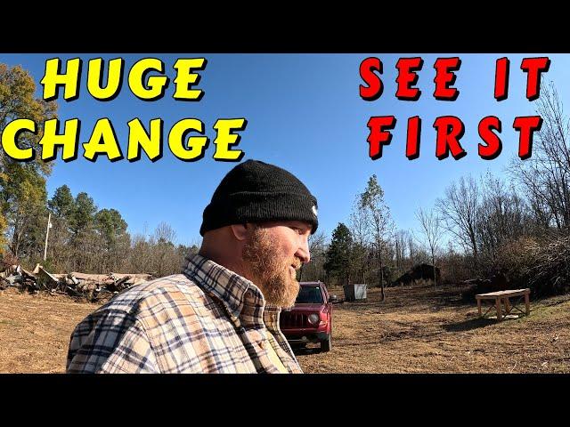 IT CHANGED SO FAST tiny house homesteading offgrid cabin build DIY HOW TO sawmill tractor tiny cabin