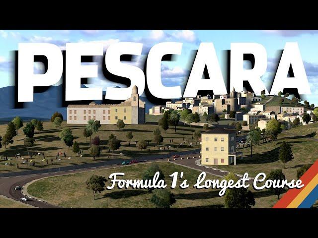 Formula 1's Longest Circuit - Pescara History and Race - Assetto Corsa