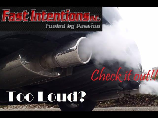 Fast Intentions G37x Sedan Cat Back Exhaust Cold Start - 18in Res