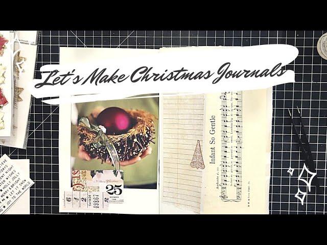 Let's Make Christmas Junk Journals - Part 2 - Decorating the Signatures