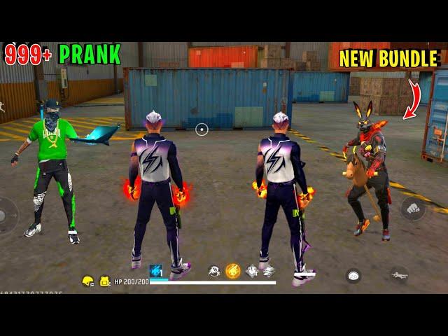 999+ Prank With New Bundle | Violet Voltage Bundle No Internet Prank | Free Fire Max | Y GAMING