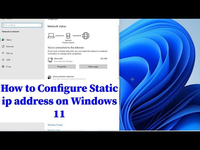 Windows 11 - How to configure static ip address on Windows 11 | Setting up a Static IP in Windows 11