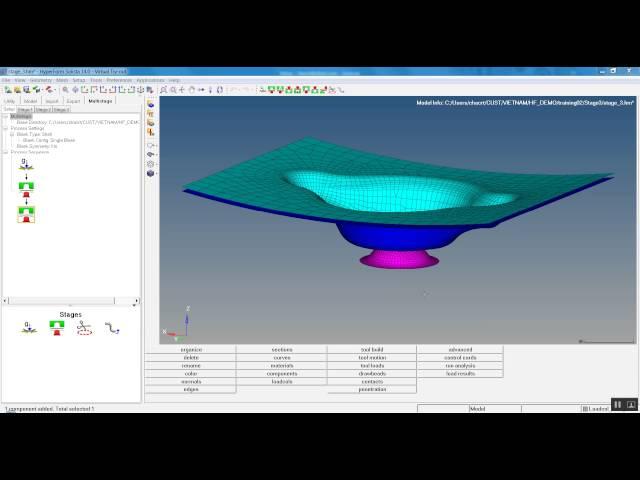 Multi Stage Setup in Altair HyperForm