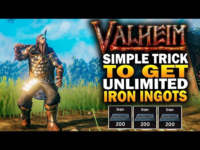 Simple Trick To Get UNLIMITED Iron Ingots In Valheim - Valheim Tips And Tricks