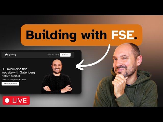 Creating a website with Gutenberg FSE, WordPress 6.7, Twenty Twenty-Five Theme [LIVE!]