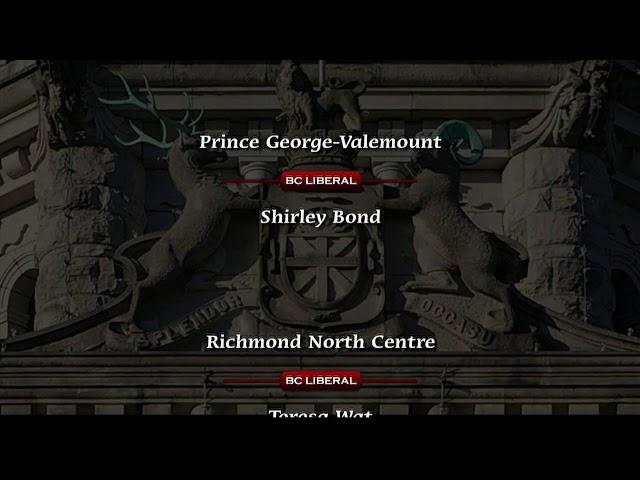 BC Legislature Live Stream