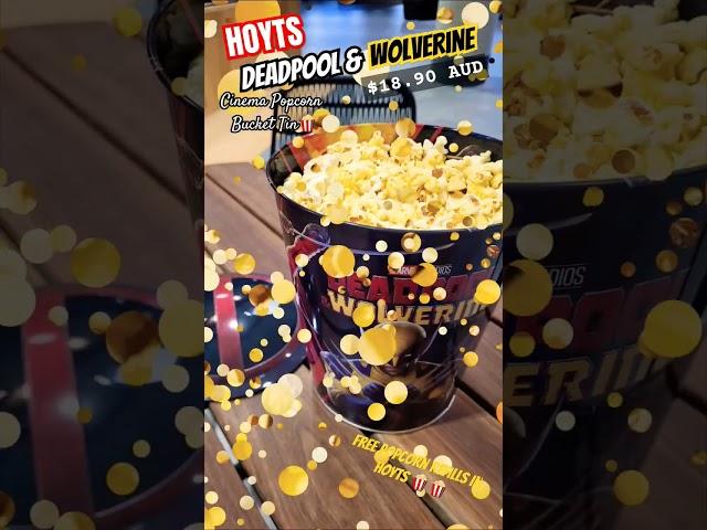 HOYTS Deadpool & Wolverine Cinema Popcorn Bucket Tin. ️🫶️