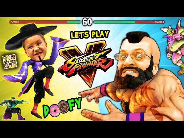 LET'S FIGHT in STREET FIGHTER 5! Doofy Butt Scratching Donuts (FGTEEV Mike & Duddy Gameplay)