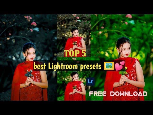 Top 5 DNG best Lightroom Premium Presets ! Lightroom Presets Free 2024 !  Pack Free Download