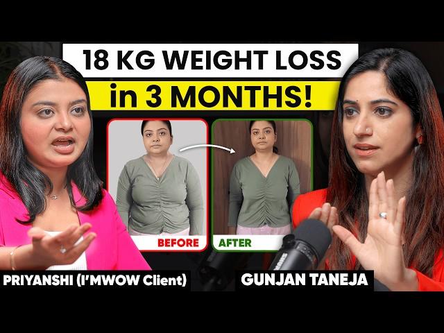 Fat Loss Journey of Priyanshi with I’MWOW | How she lost 18KG? By GunjanShouts