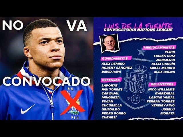 LISTA de ESPAÑA y MBAPPÉ NO VA CONVOCADO con FRANCIA (LO MEJOR QUE PODÍA PASAR)