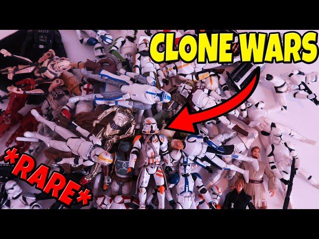 I Found a HUGE + RARE Clone Wars Collection! (Star Wars Action Figures)