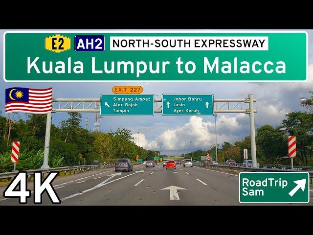 Drive from Kuala Lumpur to Malacca - Malaysia  - POV / music