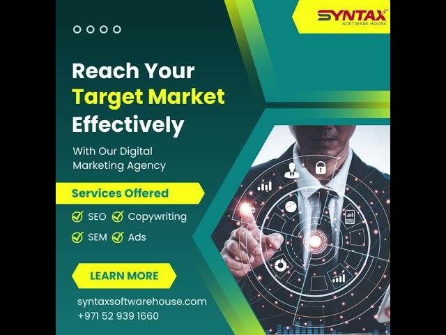 Power Up Your Business with Syntax Software House: Social Media Marketing in Dubai!