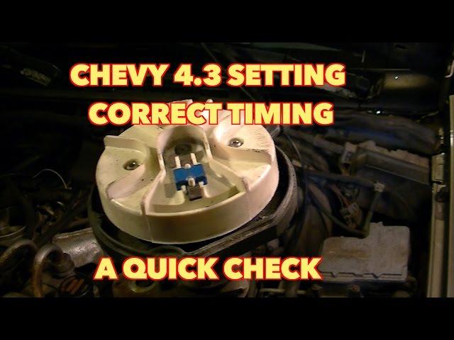 Chevy 4.3 V6... How to Set Distributor timing. ~Its Just how I did it~.