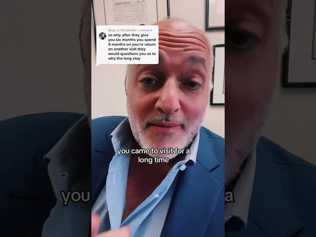 Brad explains the difference between using a visitor’s visa for one long visit versus trying to live