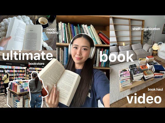 The ultimate BOOK video ⭐ bookstore & stationary shopping, mood reading, book haul