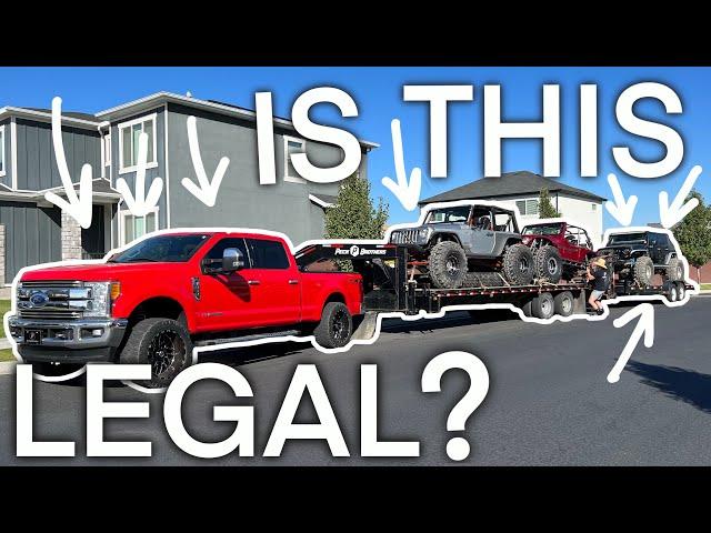 HOW TO DOUBLE TOW 3 JEEPS!!