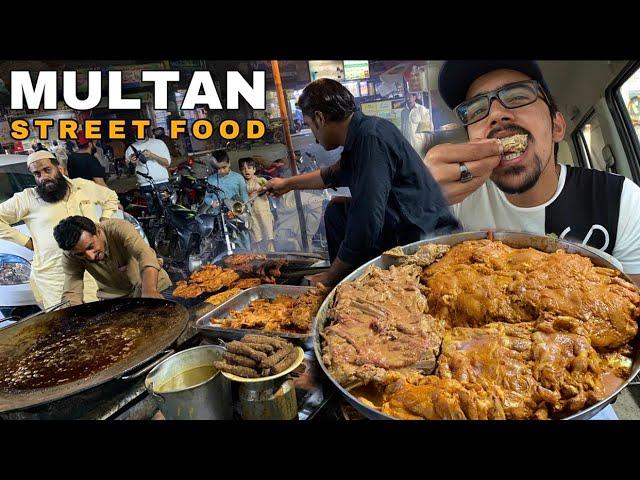 Street Food MUTTON CHAMP - Unique 7 Types Of Puri & Pulao In Multan, Pakistan