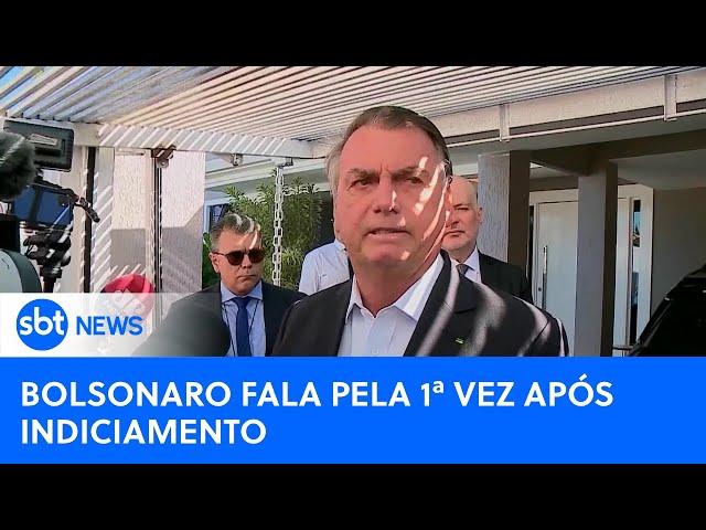 "Nunca debati golpe com ninguém", diz Bolsonaro após ser indiciado pela PF | #SBTNews (26/11/24)