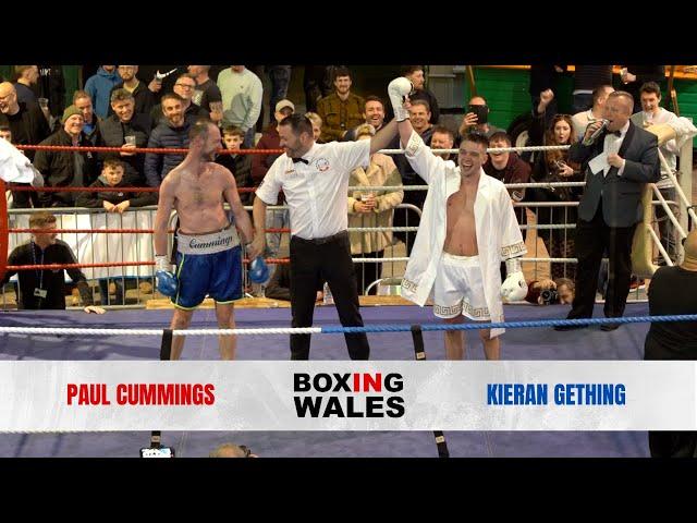 KIERAN GETHING VS PAUL CUMMINGS - ABERGAVENNY MARKET HALL - 6TH APRIL 2023