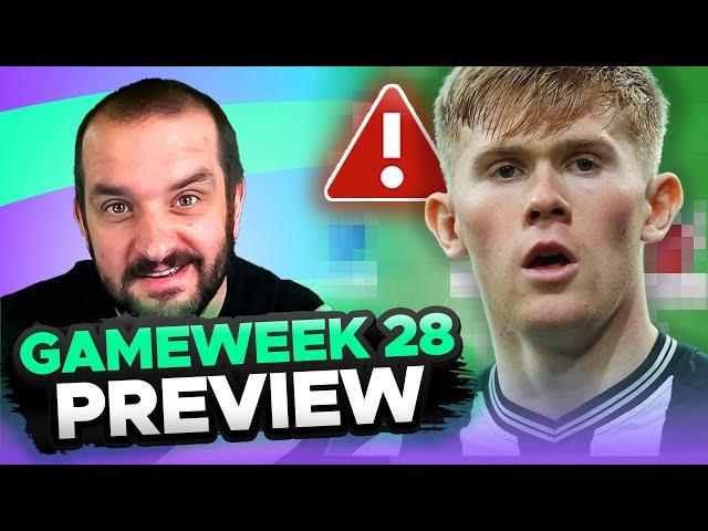 HALL OUT FOR SEASON  | FPL GAMEWEEK 28 PREVIEW | Fantasy Premier League Tips 2024/25