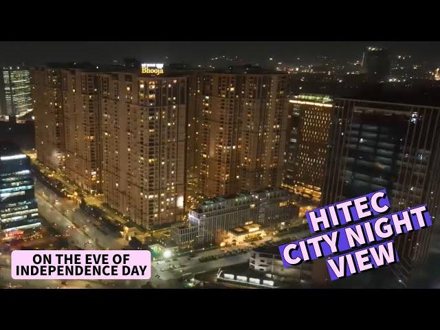 Hitech City Hyderabad Night View : On the eve of Independence Day || HITEC City in Hyderabad