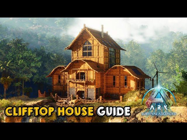 Ultimate All-in-One Clifftop House | Building Tutorial | ARK: Survival Ascended