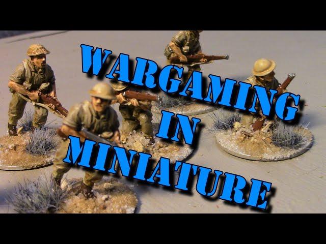 Wargaming in Miniature  Perry WW2 British 8th Army Infantry and HQ figure Review