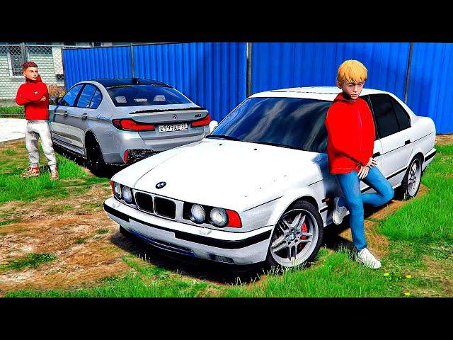 ГРИШКА И СЕРГЕЙ ВОССТАНОВИЛИ BMW M5 E34 - ЖИЗНЬ ПЕРЕКУПА В GTA 5 ГАРВИН