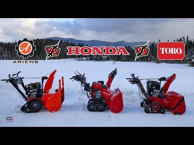 Honda VS Toro Vs Ariens : Which snow blower throws snow the farthest?