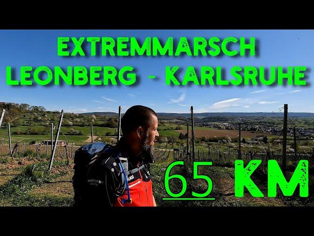 65 km EXTREMMARSCH | Zu Fuß von Leonberg nach Karlsruhe