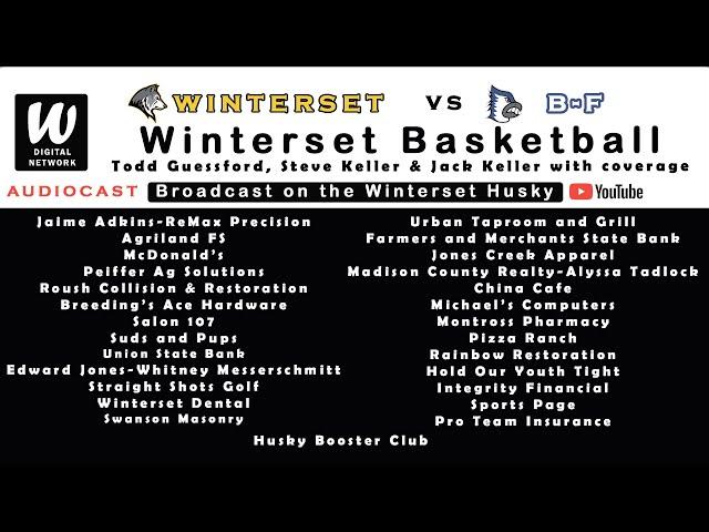 Winterset VS Bondurant-Farrar Girls & Boys Varsity Basketball (AUDIO ONLY)