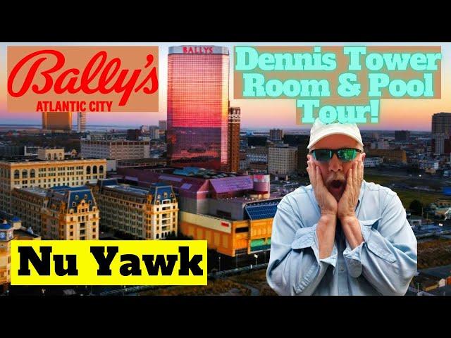 🟡 Atlantic City Bally's Hotel & Casino Dennis Tower Room & Pool Tour! Worst Rooms In Atlantic City?