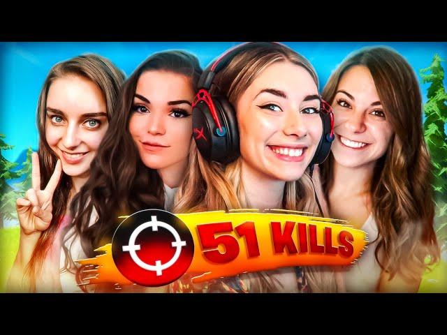 Best Female Squad EVER With 51 Kills! ft. Loserfruit, Alixxa, Sparkles