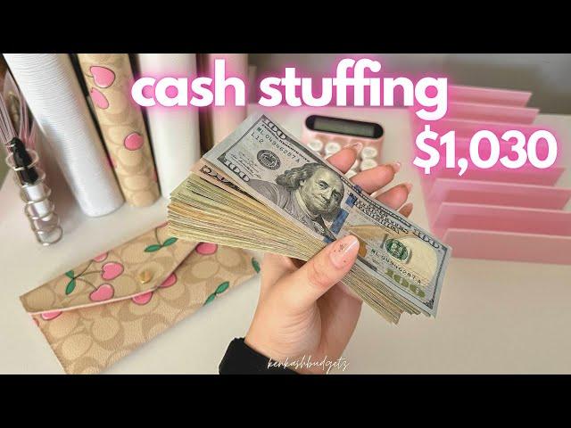 Cash Stuffing | $1,030 | September 2024 | Week 1 | Cash Envelopes + Sinking Funds