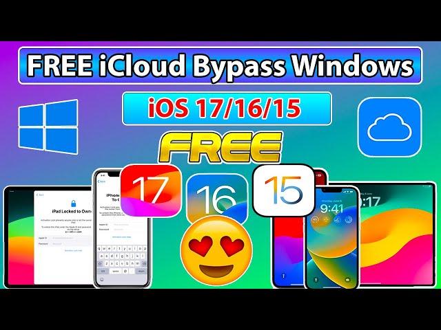  FREE iCloud Bypass Windows iOS 17/16/15 iPhone/iPads| PaleRa1n CheckRa1n Jailbreak Windows iOS 17