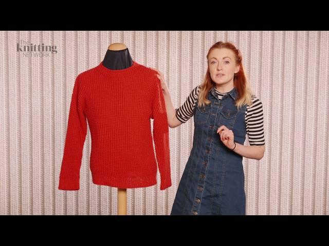 Mens Ridged Jumper Knitting Pattern (The Knitting Network WMD008)