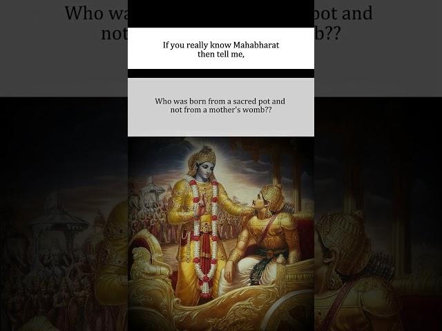 If you know Mahabharat comment your answer | #krishnavani #krishnastatus #youtubeshorts #hindugod