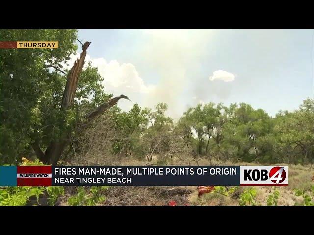 AFR investigators believe Thursday bosque fires were ‘man-made’