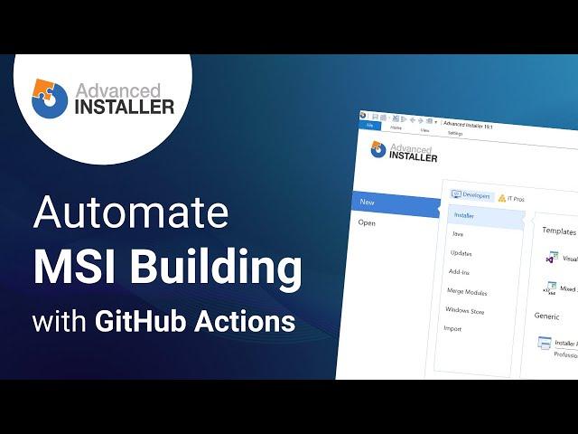 How to automate the MSI Building with GitHub Actions