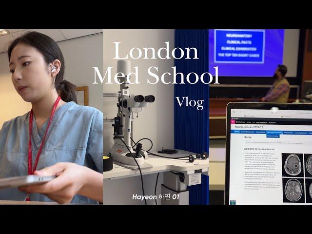 ‍ Med school vlog | Week in the life, Neurology rotation | 런던 의대생 실습 브이로그