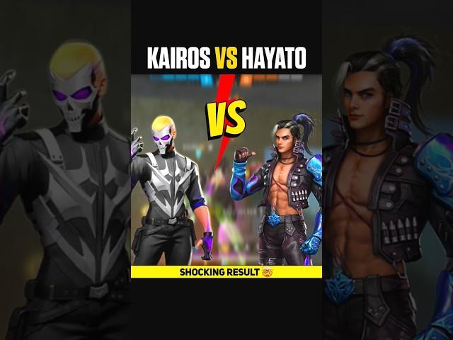 KAIROS VS HAYATO WHICH IS BEST CHARACTER ? || SHOCKING RESULT  #shorts #freefire