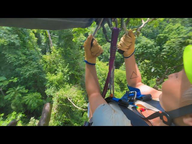 ПЕРВЫЙ РАЗ НА ЗИПЛАЙНЕ: сможем ли мы преодолеть страх? Park Sukia Manuel Antonio Costa Rica 