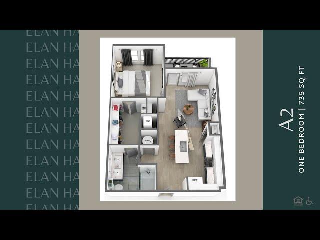 Elan Halcyon | A2 - 735 Sq. Ft