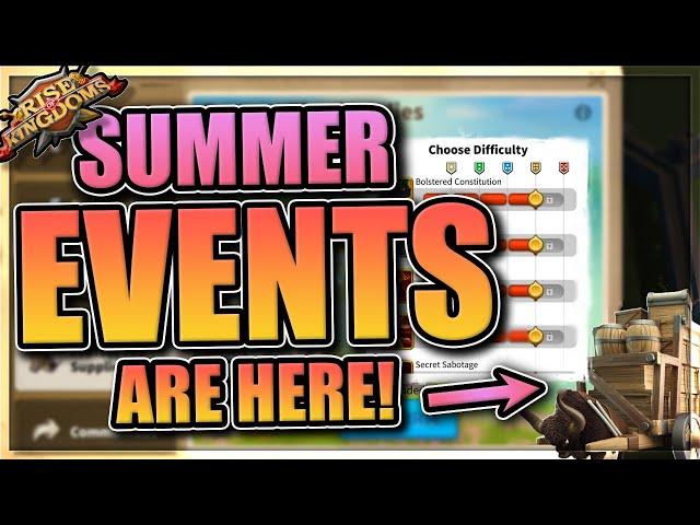 SUMMERTIME EVENTS ARE HERE - Protect the Supply in Rise of Kingdoms
