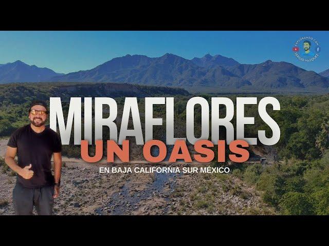 MIRAFLORES un OASIS en Baja California sur un Pueblo lleno de Vida, Flores, Comida y Beisbol ..