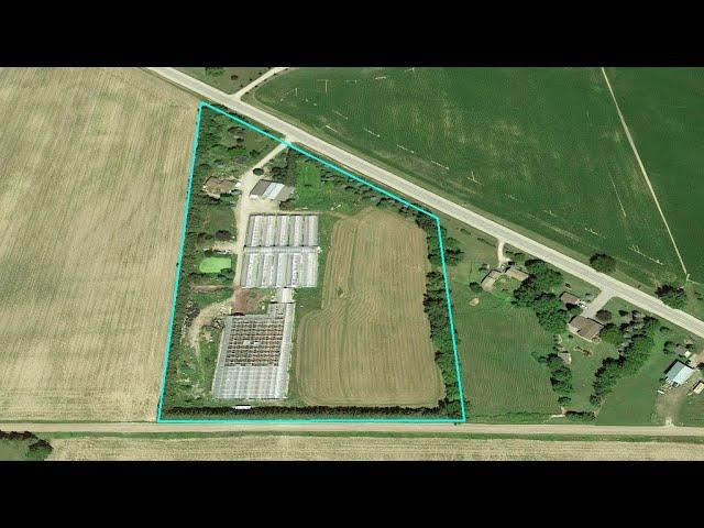 Greenhouse for Sale - 10.5 Acre Land with a Brick Bungalow in Woodstock, for $1,799,000